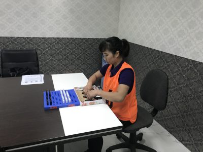 食品加工の実習生